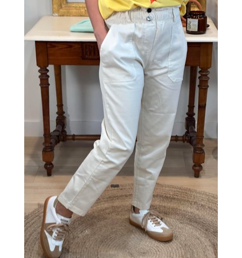 PANTALON ARTY - ECRU