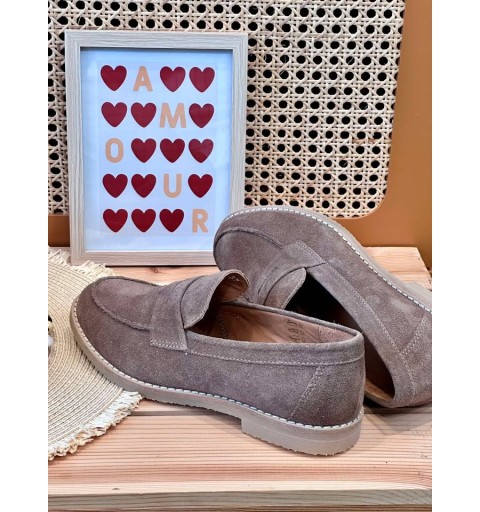 MOCASSINS PARIZ - TAUPE