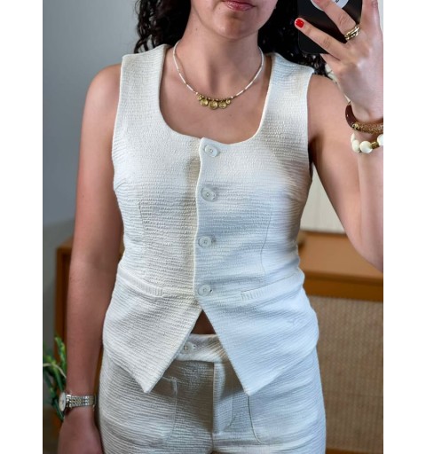 GILET KATE LUMINA - WHITE
