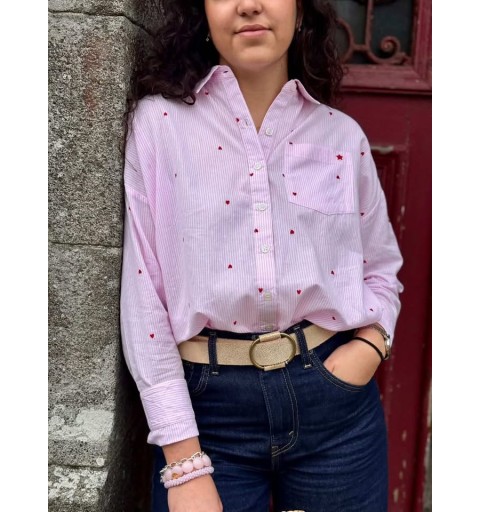 CHEMISE CORALINE - ROSE