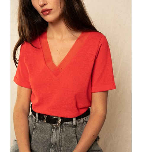 TEE SHIRT INTENTION - ROUGE